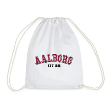 Aalborg gegründet 1986 – Geburtstag - Turnbeutel - Weiß - Vorne