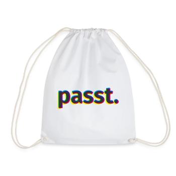 passt. - Turnbeutel - Weiß - Vorne