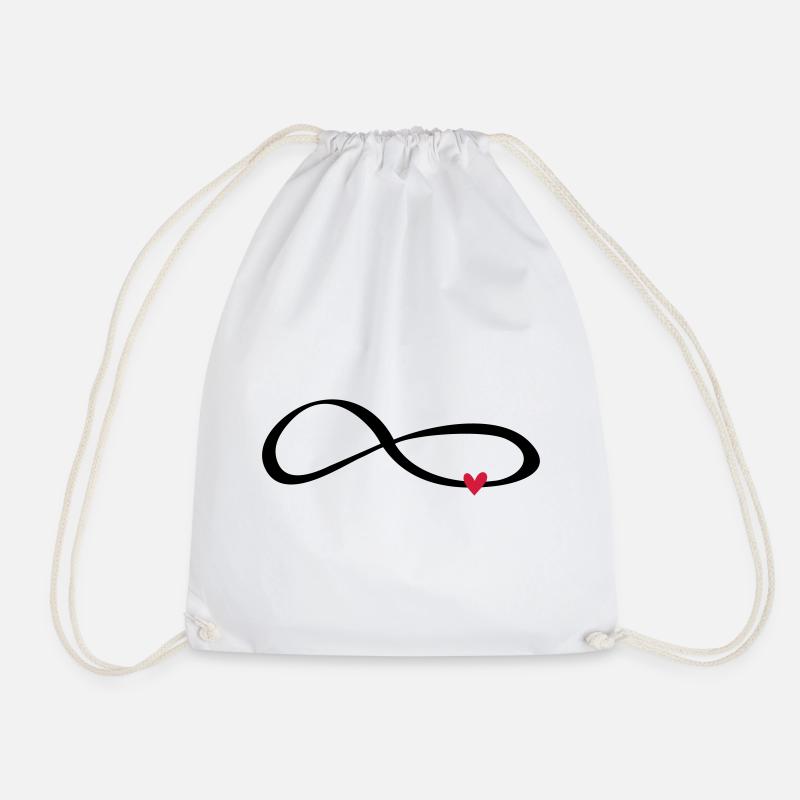 Unendlichkeits Zeichen Symbol Geschenk Liebe - Turnbeutel - Weiß