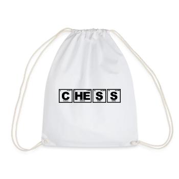 Chess - Periodic Table - Chemistry - Elements - Turnbeutel - Weiß - Vorne