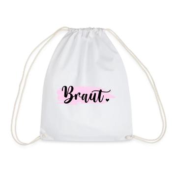 Braut / The Bride JGA Junggesellinnenabschied - Turnbeutel - Weiß - Vorne