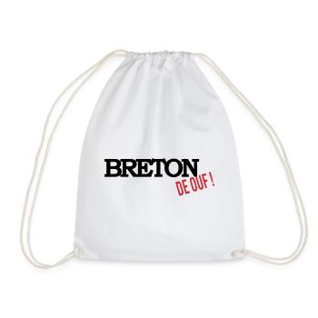 Breton de ouf - Sac de sport léger - blanc - Devant