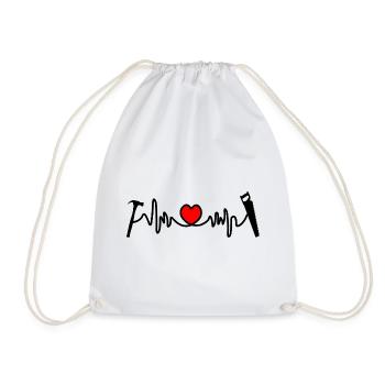 Logo for carpenter carpenter - Drawstring Bag - white - Front
