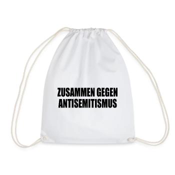 zusammen gegen antisemitismus - Turnbeutel - Weiß - Vorne