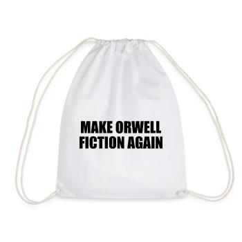 make orwell fiction again - Turnbeutel - Weiß - Vorne