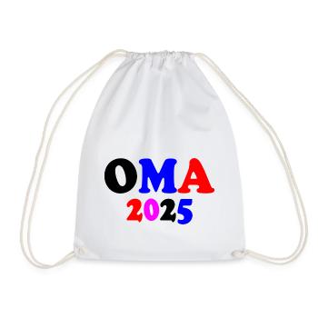 Oma 2025 - Turnbeutel - Weiß - Vorne