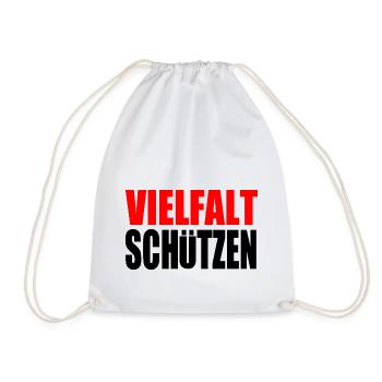 vielfalt schützen - Turnbeutel - Weiß - Vorne