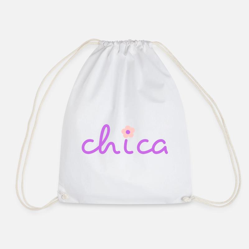 Chica-Blume - Turnbeutel - Weiß
