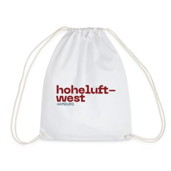 Hoheluft West Hamburg Logo Typo - Turnbeutel - Weiß - Vorne