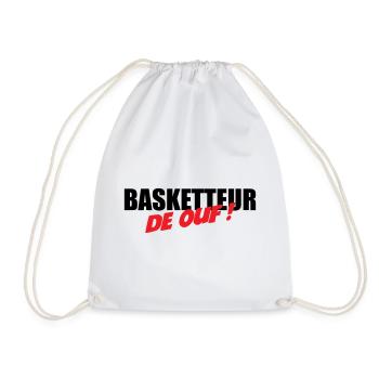 Basketballspieler der Welt – spaßige Leidenschaftssportleistung - Turnbeutel - Weiß - Vorne