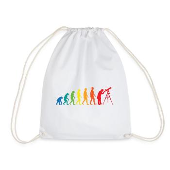 Evolution Astronomy – Space Telescope Design - Drawstring Bag - white - Front