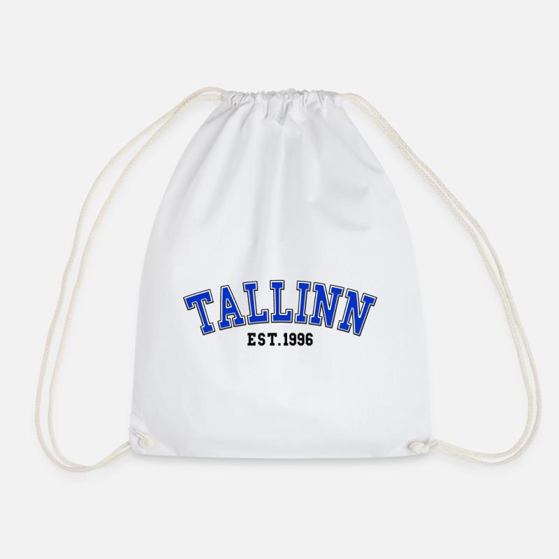 Tallinn Est. 1996 - Drawstring Bag - white