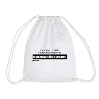 Berlin-Shirt Kiez Oberschöneweide - Drawstring Bag - white - Front