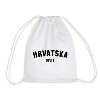 SPLIT, Hrvatska, Croatia, Croatia - Drawstring Bag - white - Front