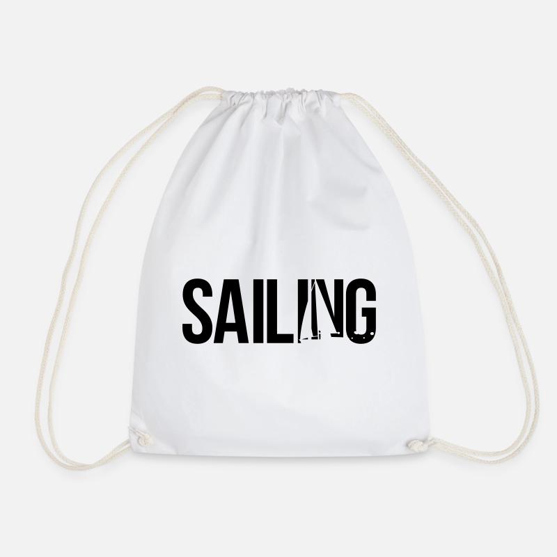 sailing segeln - Turnbeutel - Weiß