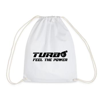 Turbo - Drawstring Bag - white - Front