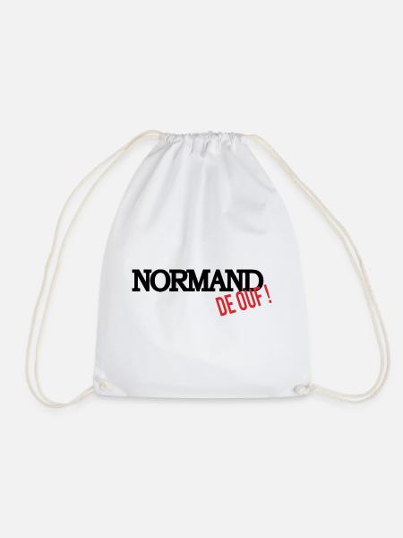 Normand de ouf (noir) - Sac de sport léger - blanc