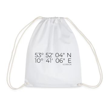 coordinates Lübeck - Drawstring Bag - white - Front