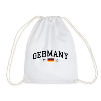 Germany mit Flagge - Turnbeutel - Weiß - Vorne