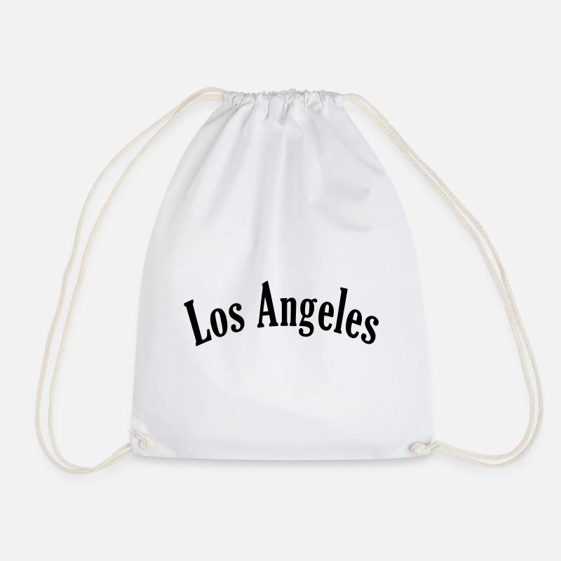 Los Angeles 7 - Drawstring Bag - white