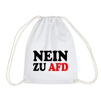 Nein zu afd - Turnbeutel - Weiß - Vorne