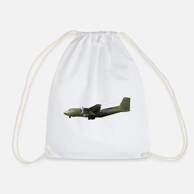 C-160 Transall - Drawstring Bag - white