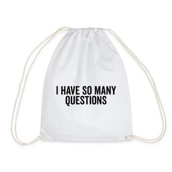 J’ai tellement de questions - Sac de sport léger - blanc - Devant
