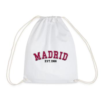 Madrid Est. 1966 - Drawstring Bag - white - Front