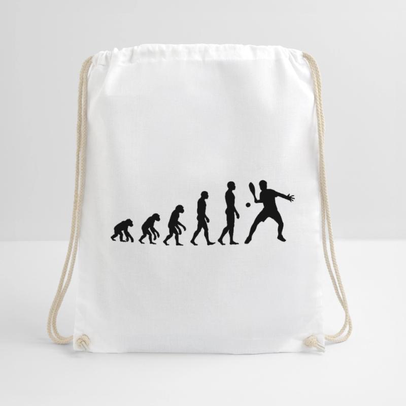 Padel Evolution, From Monkey to Padel Ace Drawstring Bag