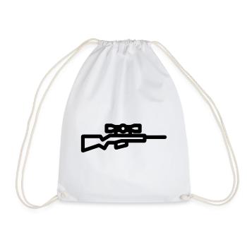 sniper - Drawstring Bag - white - Front
