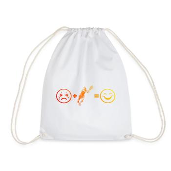Idée cadeau pour un tennis avec tennis - Sac de sport léger - blanc - Devant