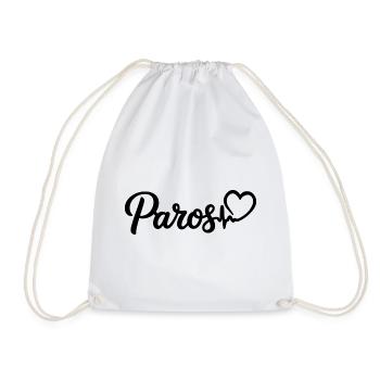 Paros Heartbeat Greece - Drawstring Bag - white - Front