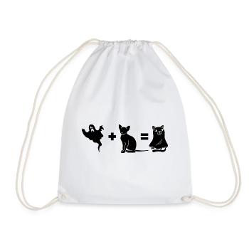 Funny Halloween Dog Ghost - Turnbeutel - Weiß - Vorne
