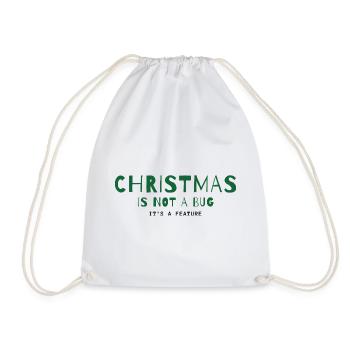 Christmas Is Not a Bug – It's a Feature - Turnbeutel - Weiß - Vorne