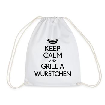Keep Calm Bratwurst - Turnbeutel - Weiß - Vorne