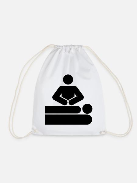 MASSAGE - Turnbeutel - Weiß