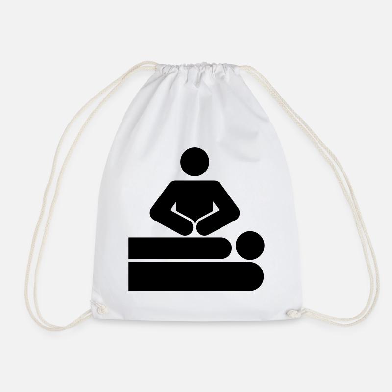 MASSAGE - Turnbeutel - Weiß