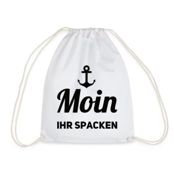 Moin Ihr Spacken - Turnbeutel - Weiß - Vorne