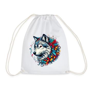 Loup - Sac de sport léger - blanc - Devant