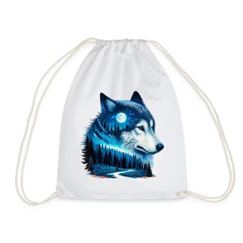 Loup - Sac de sport léger - blanc - Devant