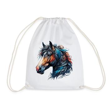 Cheval - Sac de sport léger - blanc - Devant