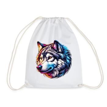 Wolf - Turnbeutel - Weiß - Vorne