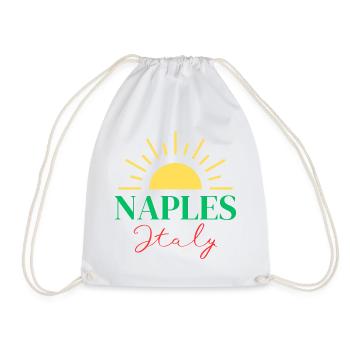 Lebendiges Neapel, Italien, Sun Design - Turnbeutel - Weiß - Vorne