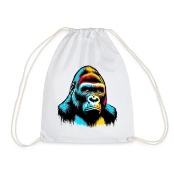 Gorille - Sac de sport léger - blanc - Devant