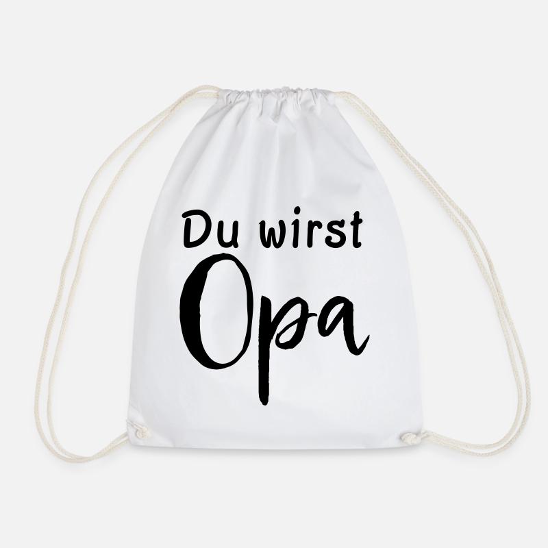Du wirst Opa - Turnbeutel - Weiß