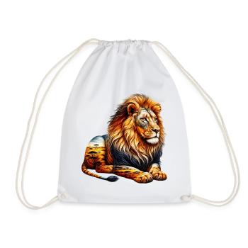 Lion - Sac de sport léger - blanc - Devant
