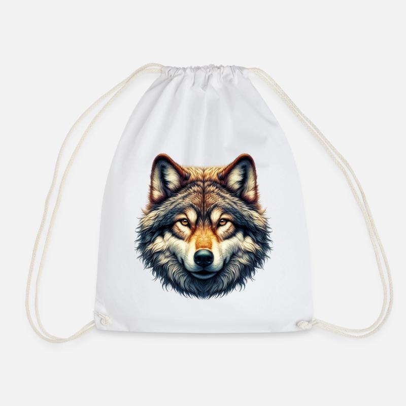 Wolf - Turnbeutel - Weiß