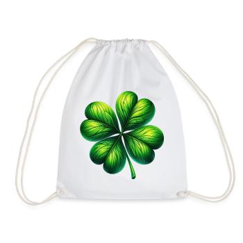 Trèfle à quatre feuilles - Sac de sport léger - blanc - Devant