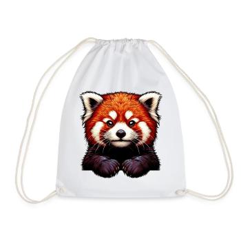 Petit panda - Sac de sport léger - blanc - Devant