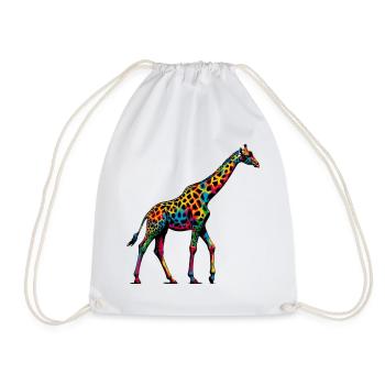 Girafe - Sac de sport léger - blanc - Devant